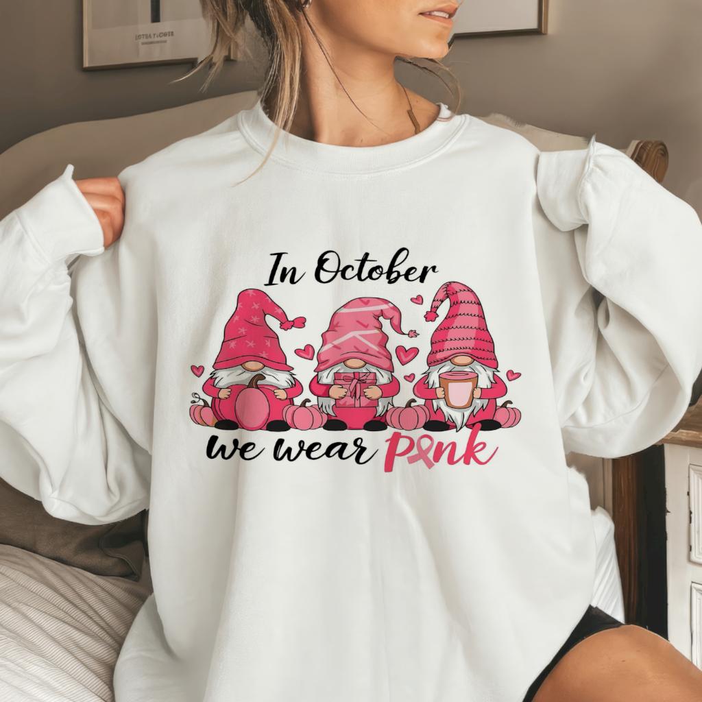 Gnome In oct we wear PINK