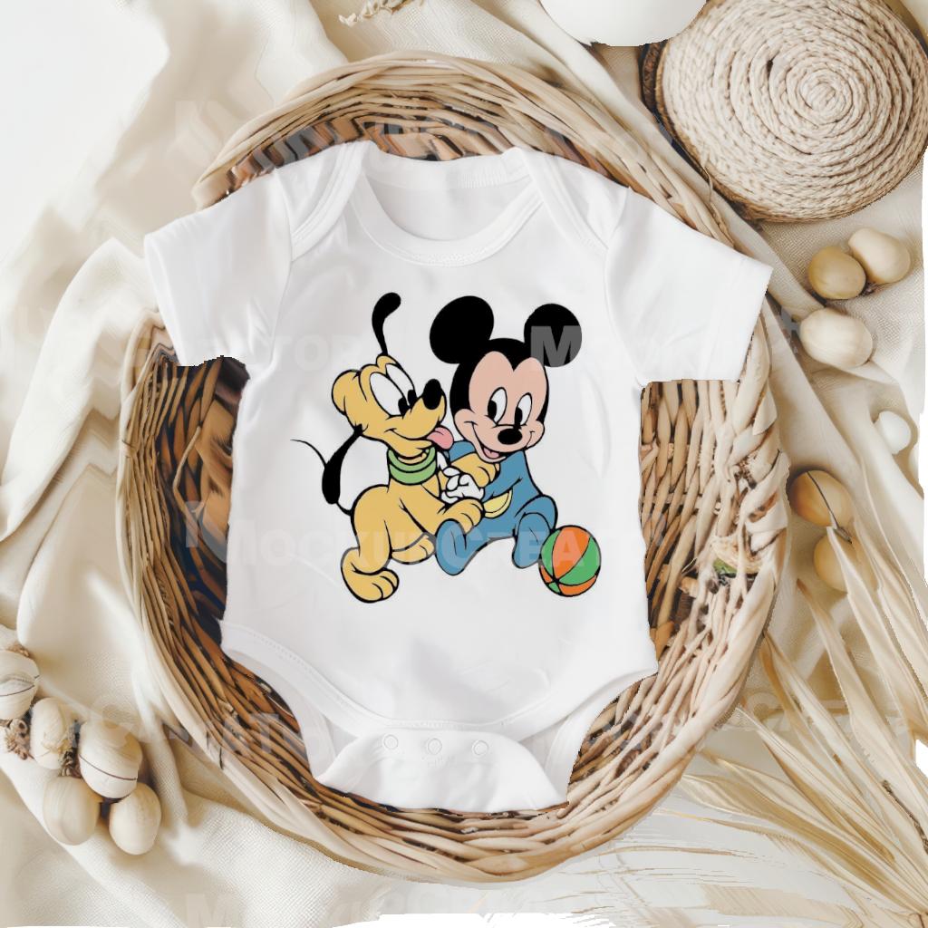 Baby Mickey & Pluto