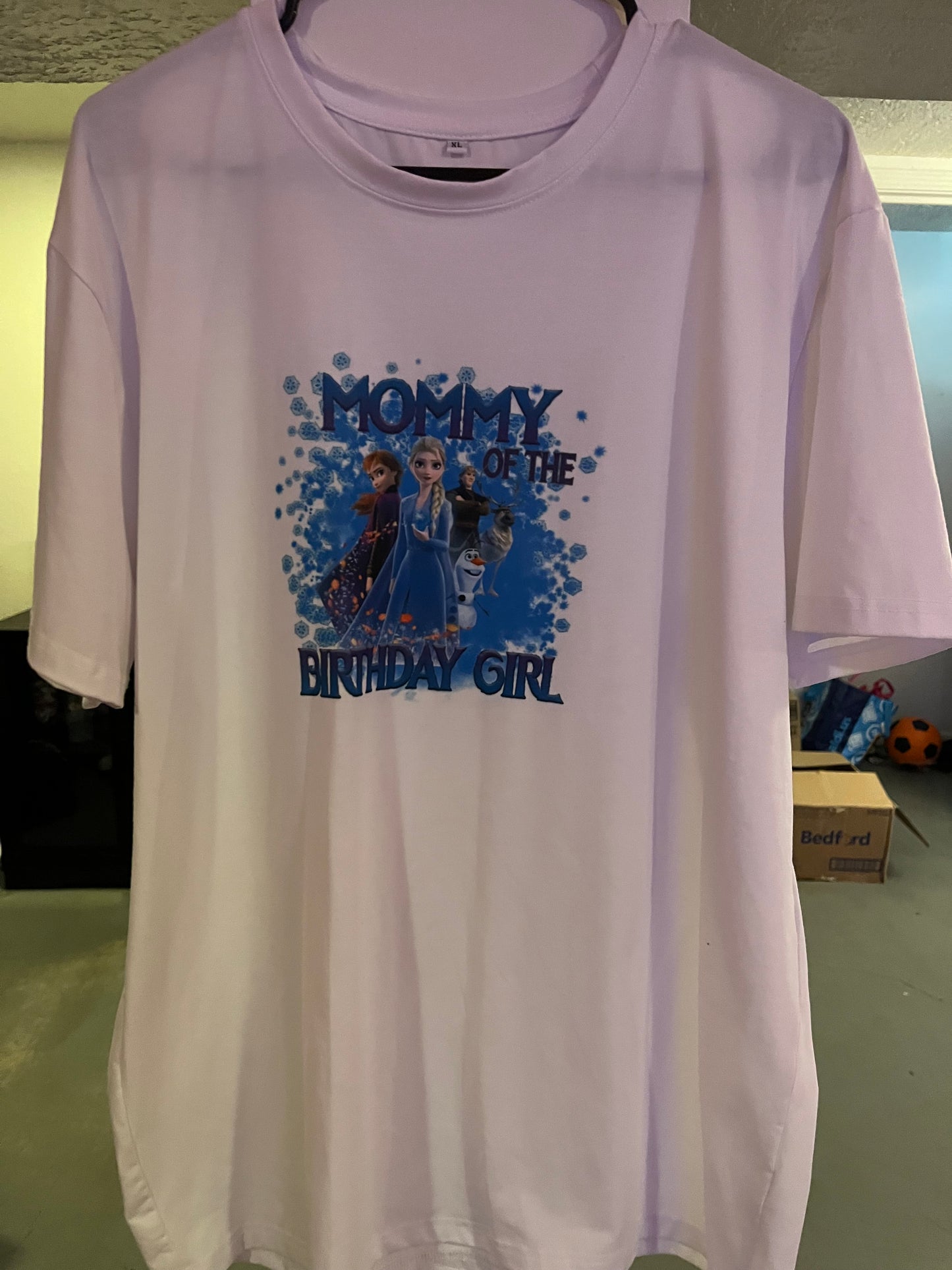 XL frozen mommy of birthday girl