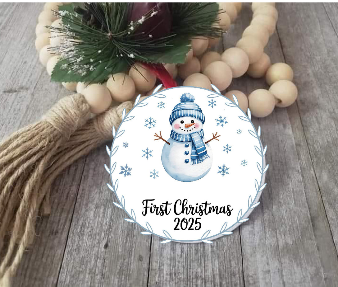 Snowman first Christmas (can add name)