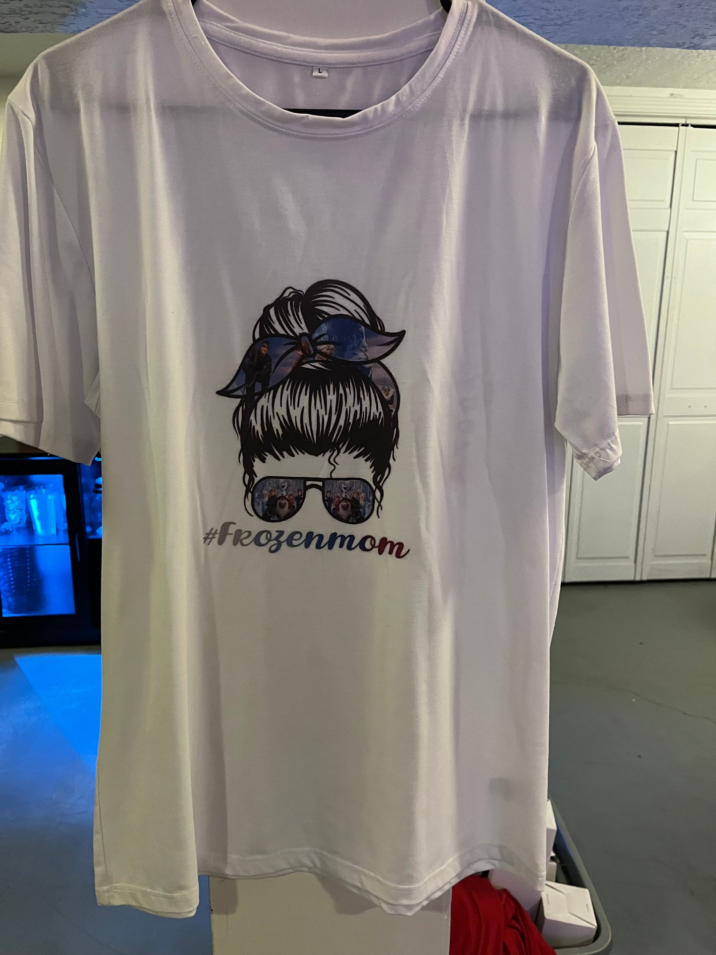 Large frozen mom shirt