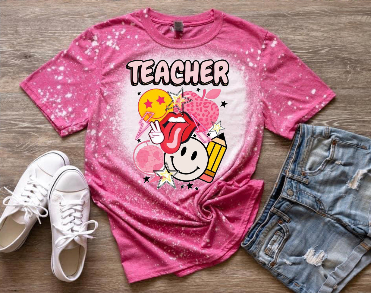 Bleached retro teacher