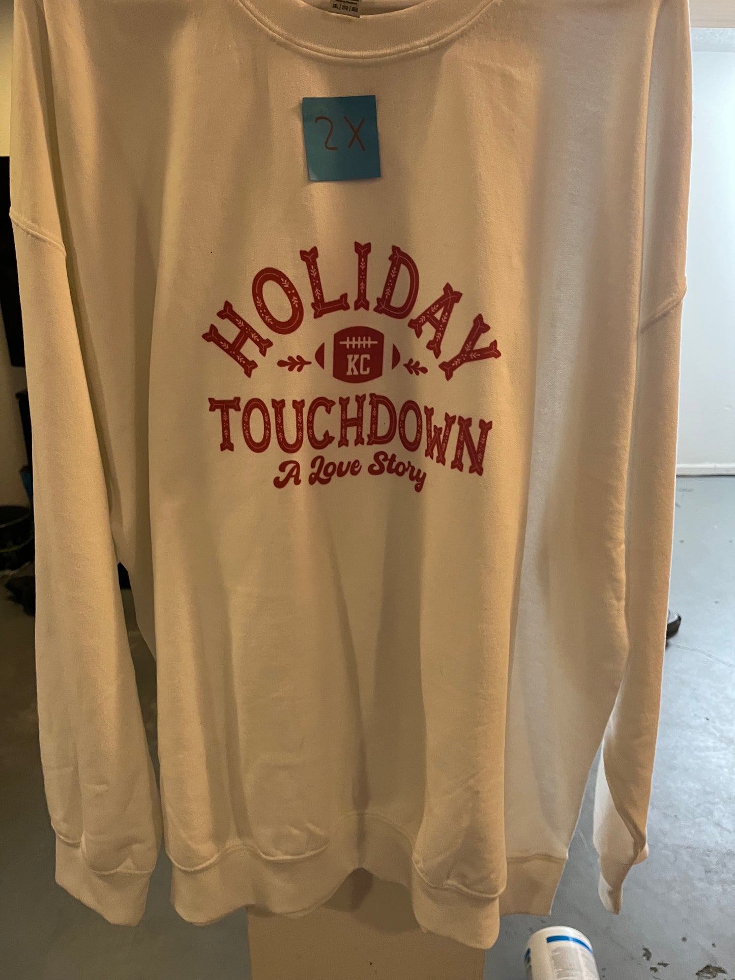 2x holiday touchdown sweatshirt