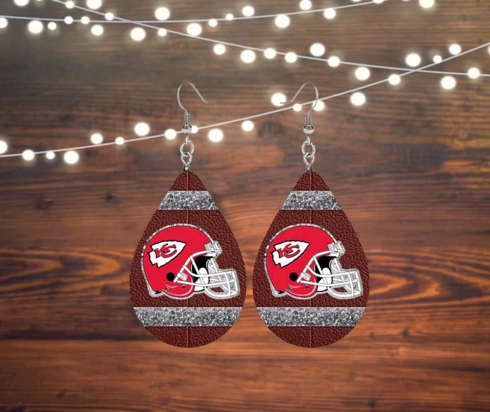 Football helmet earrings