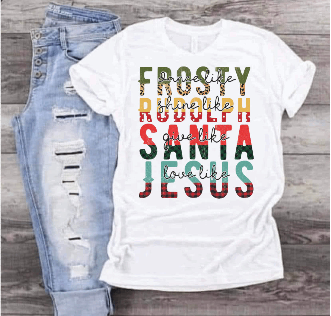 Frosty Rudolph Santa Jesus
