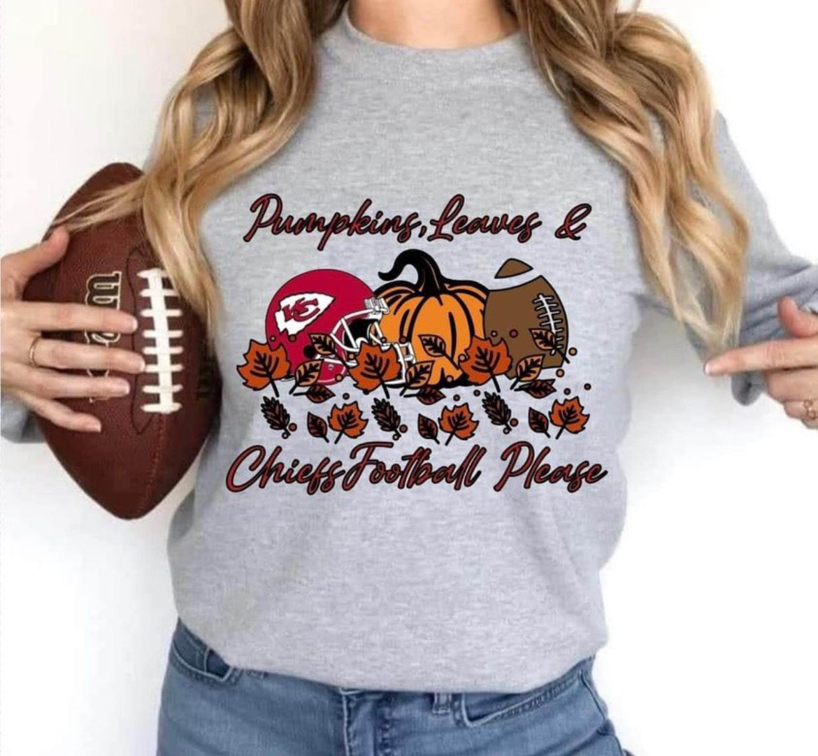 Pumpkin Leave & Chiefs football please