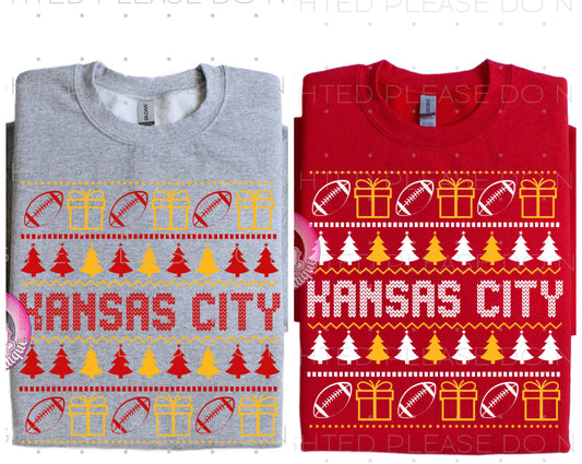 Kansas City Christmas sweatshirt