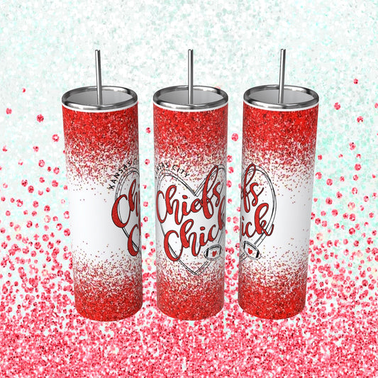 Chiefs Chick Heart Tumbler