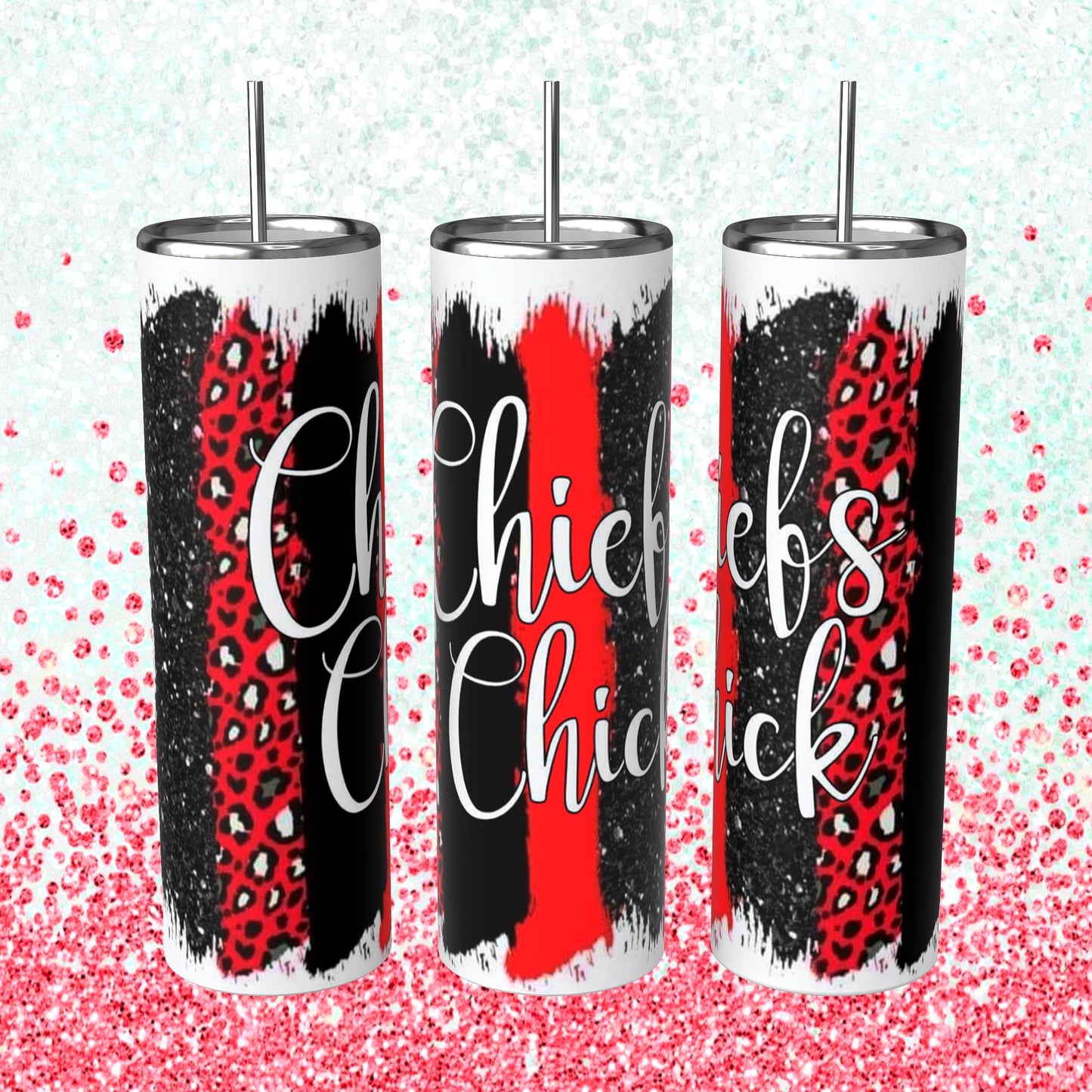 Chiefs Chick Brush stroke Tumbler