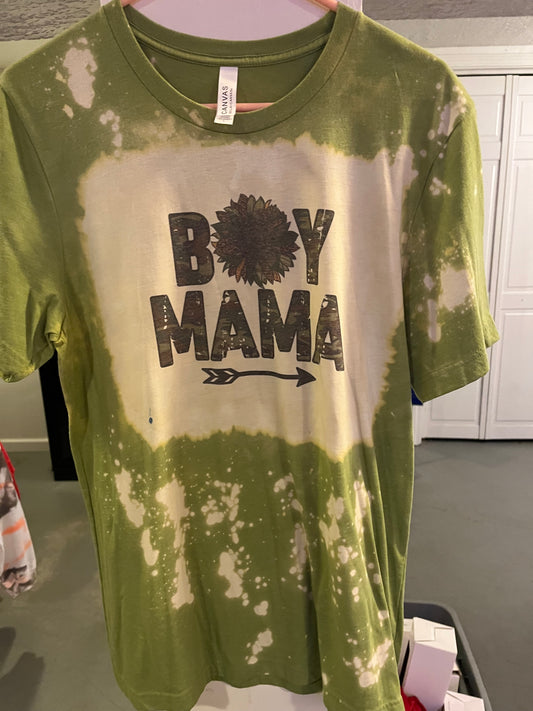 Large boy mom bleached tshirt