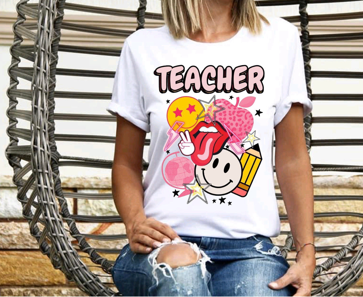 Retro Smiley teacher