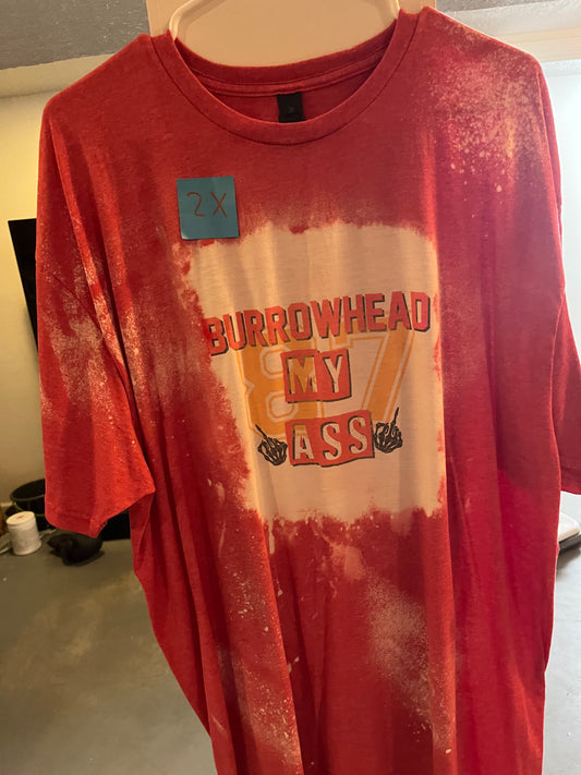 2x bleached burrow head my ass Tshirt