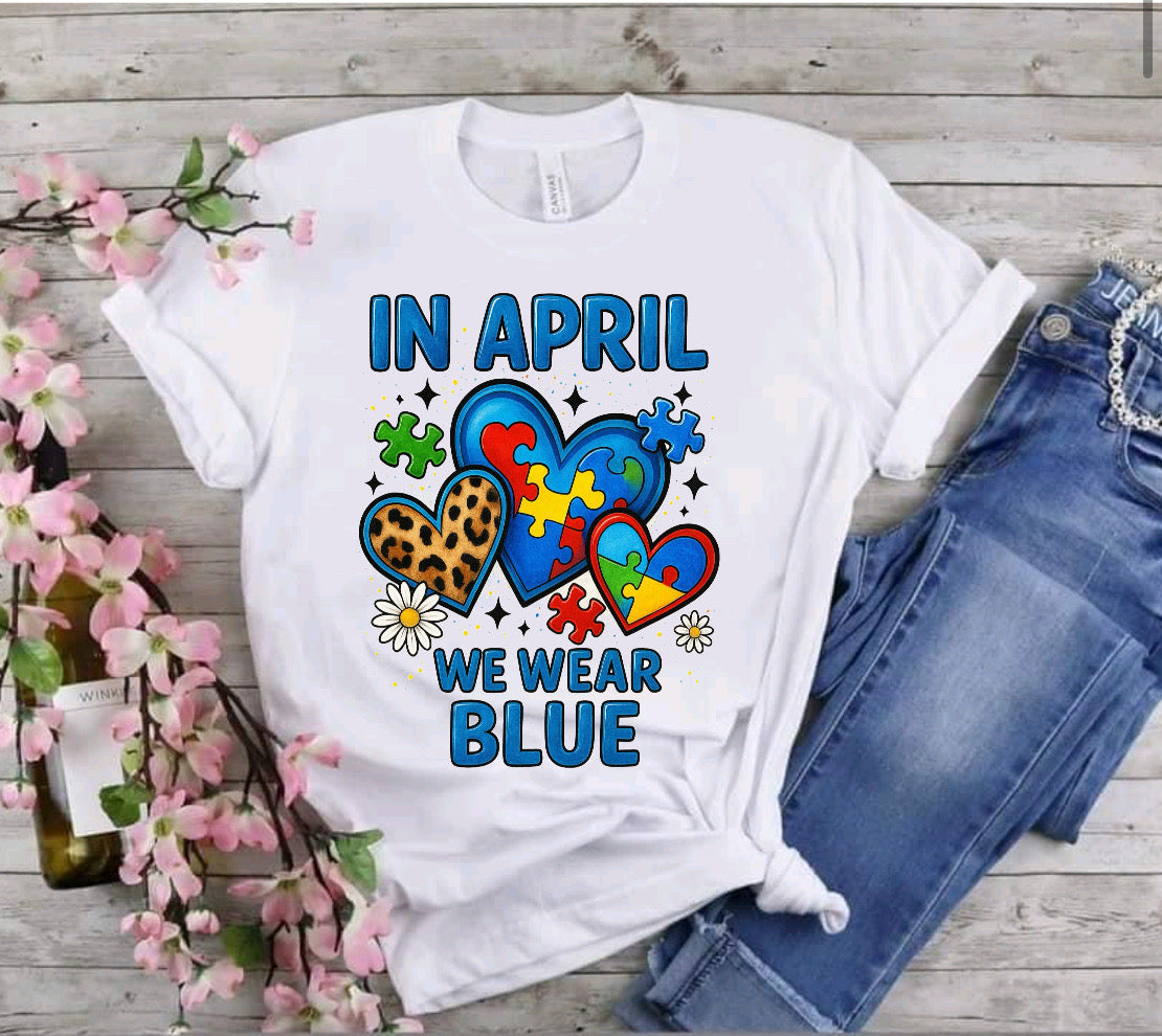 In April we wear Blue