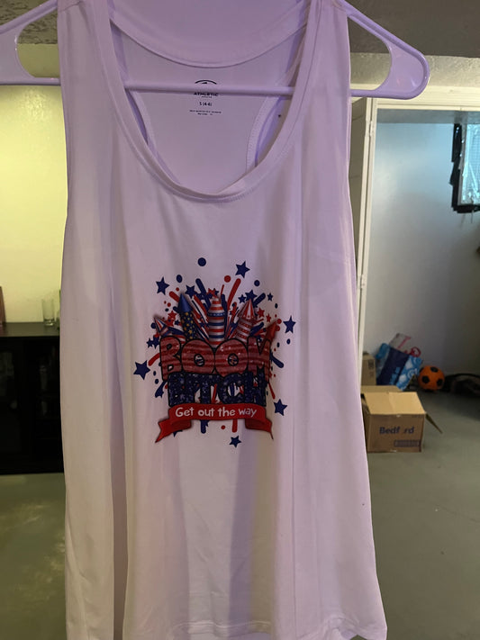 Small racer back Boom bitch get out the way