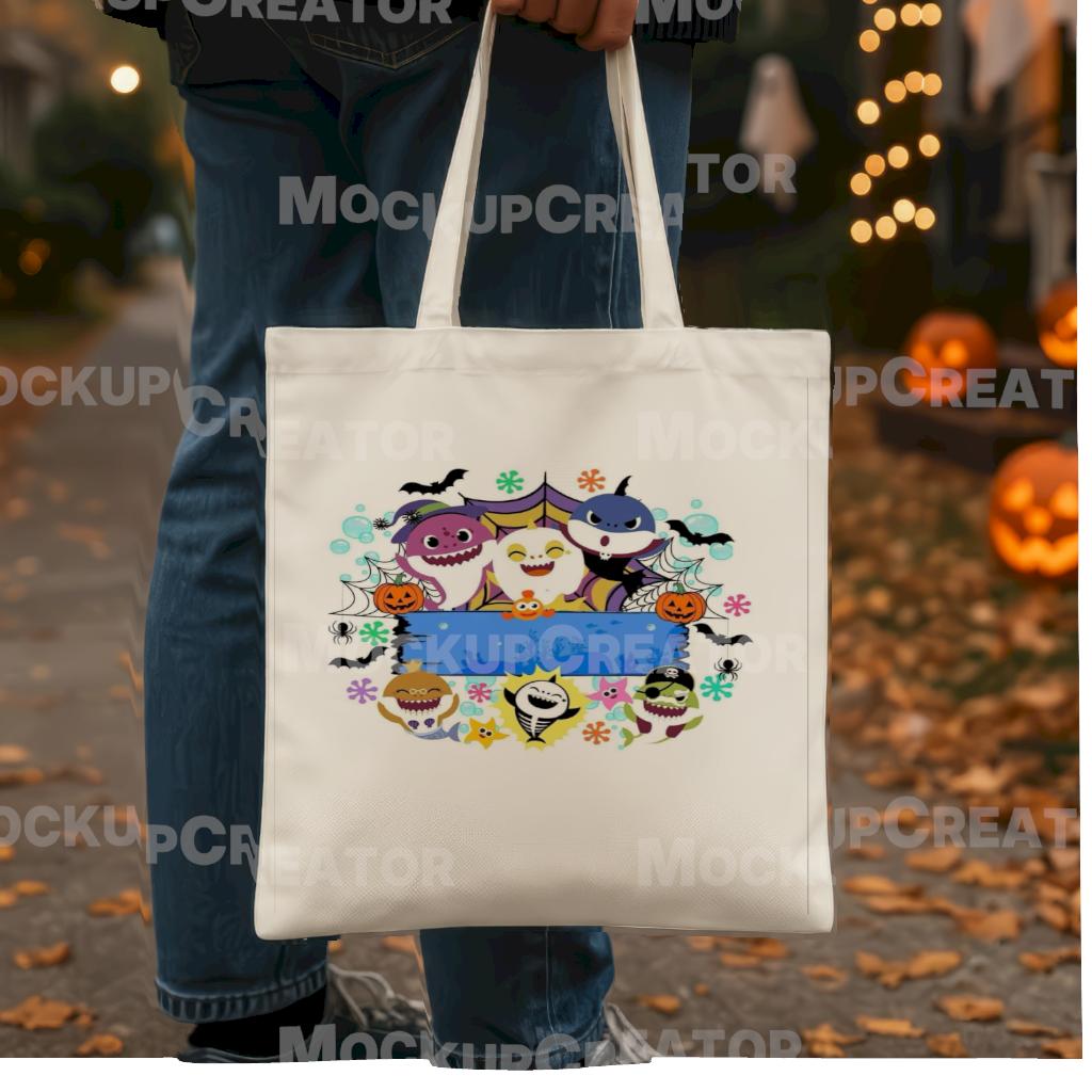 Custom Halloween tote bags