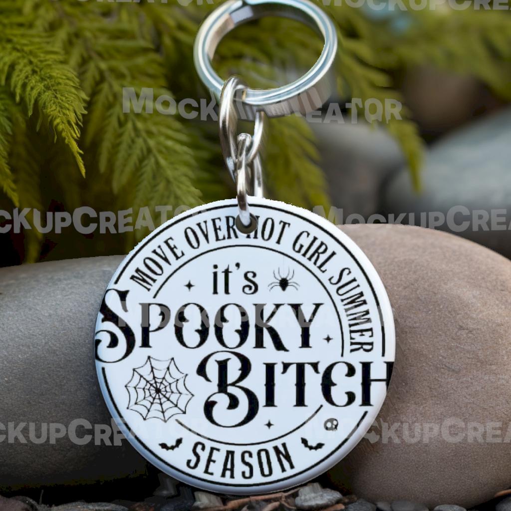 Spooky bitch season keychain