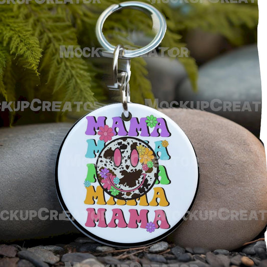 Smiley mama Keychain