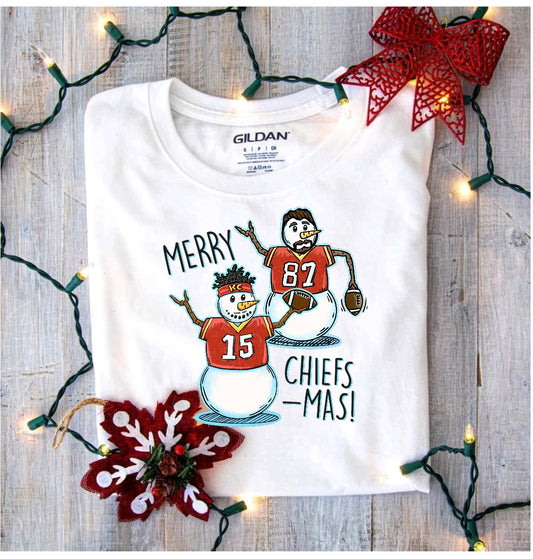 87 15 snowman Merry Chiefsmas