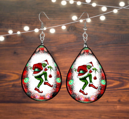 Grinch earrings