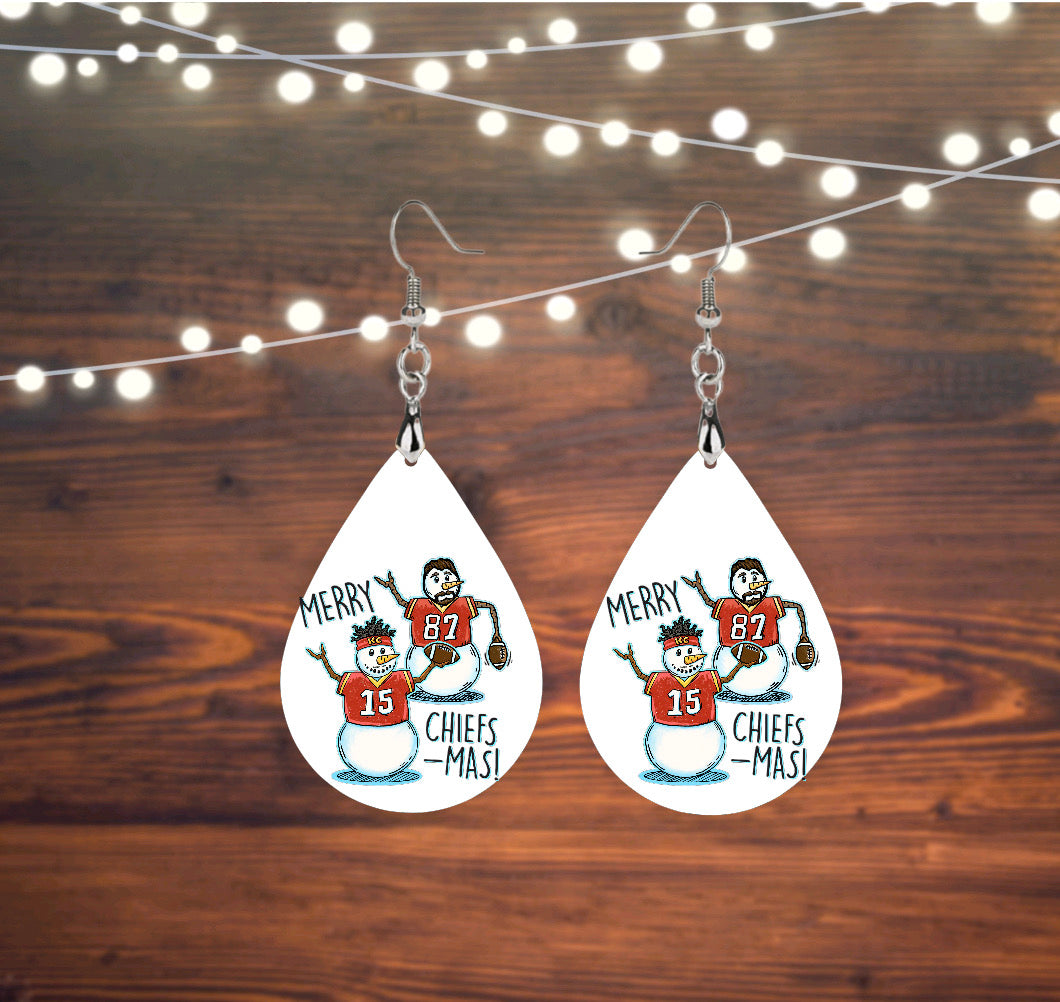 87 15 snowman Merry Chiefsmas