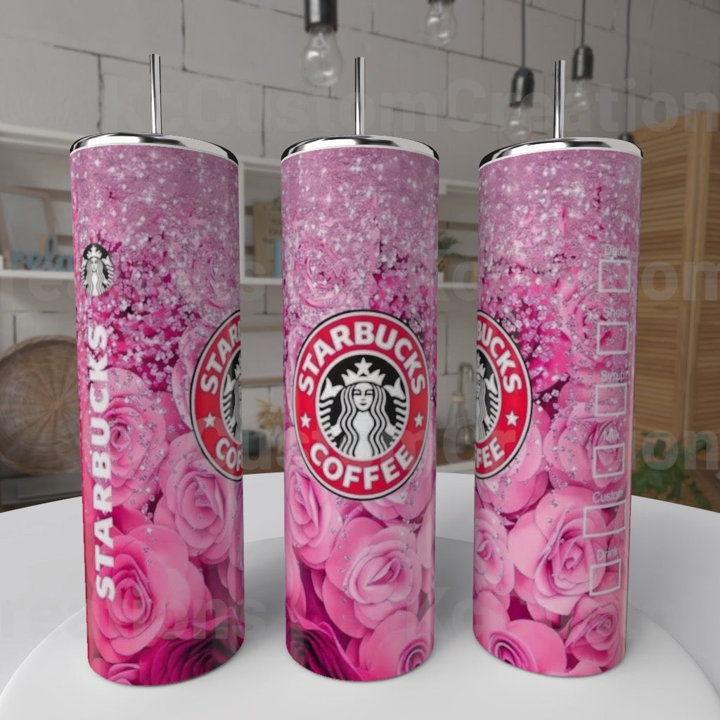 Rose Starbucks tumbler