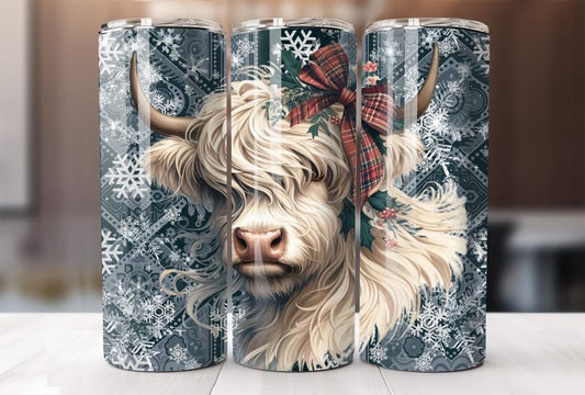 Christmas cow Tumbler