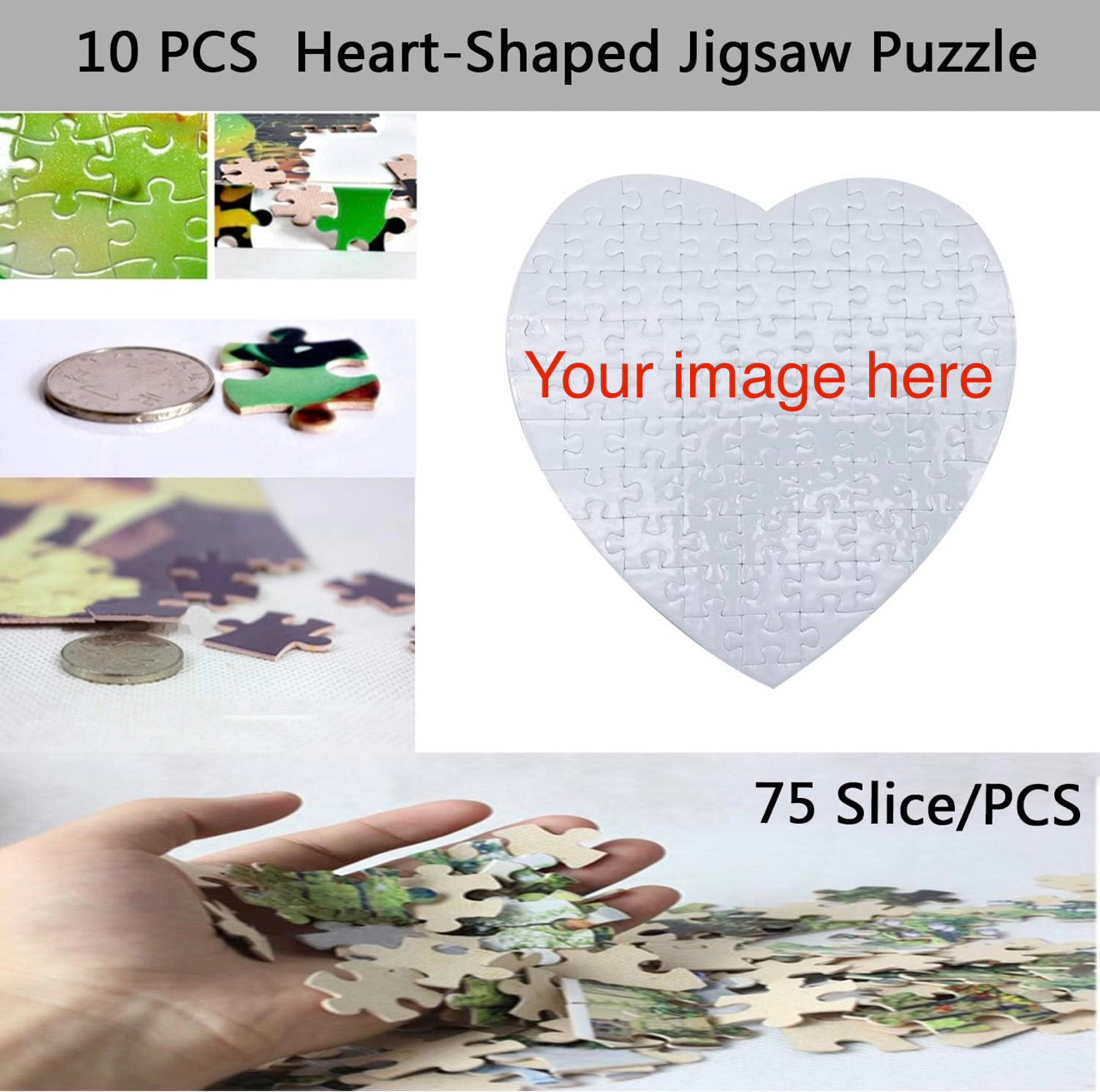 Custom heart Puzzle