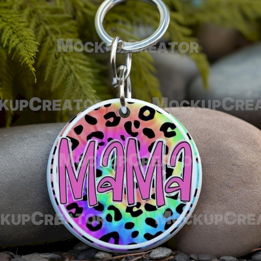 Leapard mama Keychain