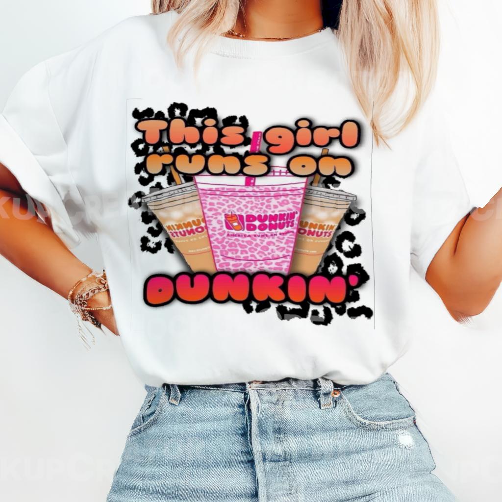 This girl runs on Dunkin