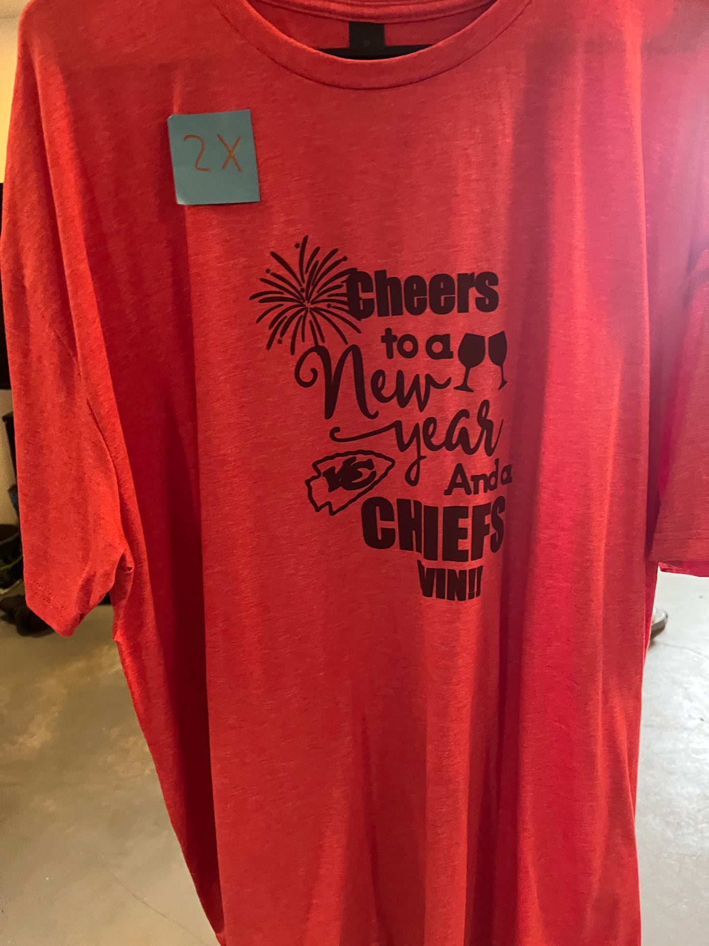2x new years chiefs tshirt