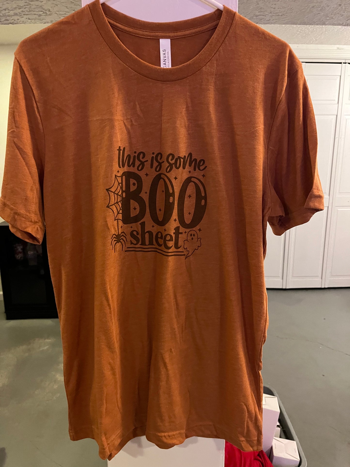 Large Boo sheet shirt