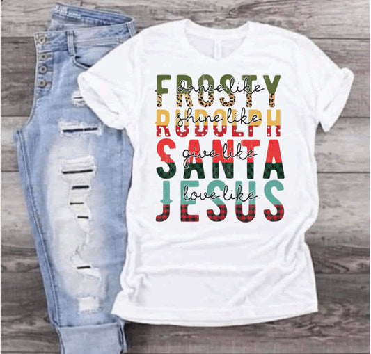 Frosty Rudolph Santa Jesus
