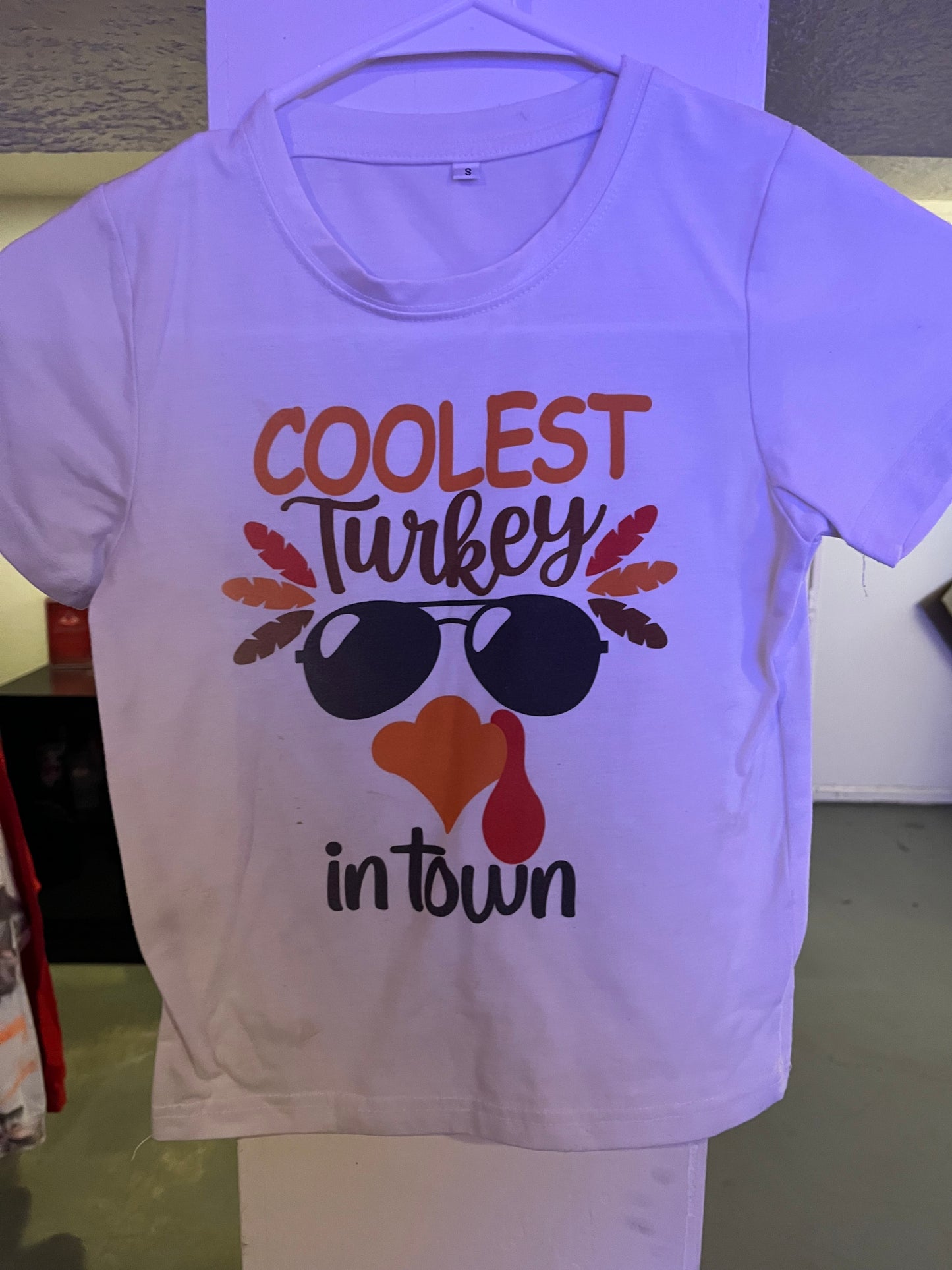 Youth small coolest turkey in town